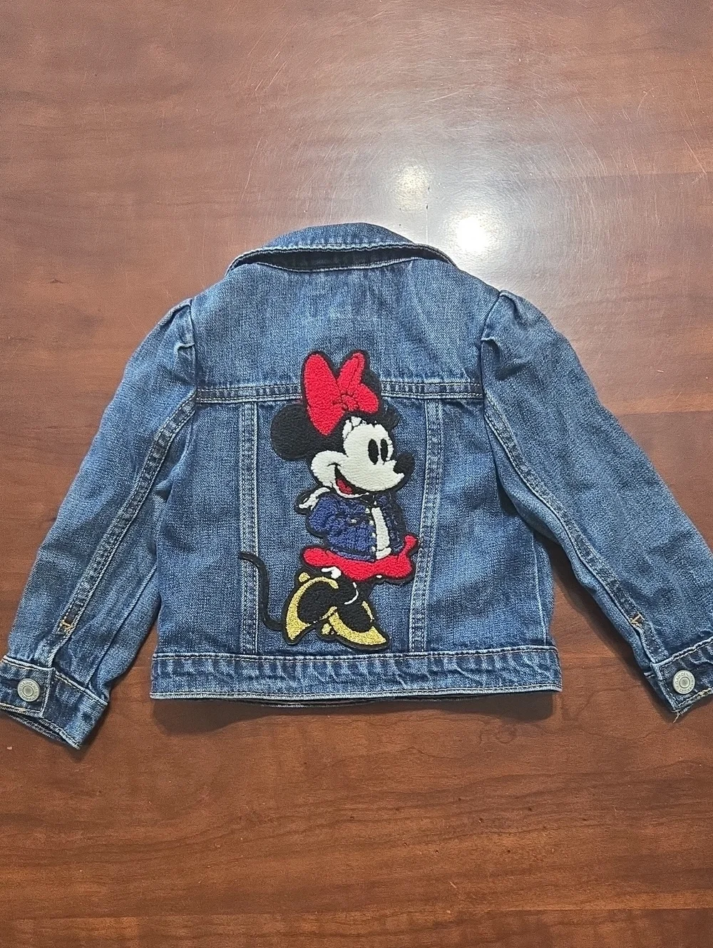 GAP Disney Kids Denim Jacket with Minnie Mouse Patch 2t